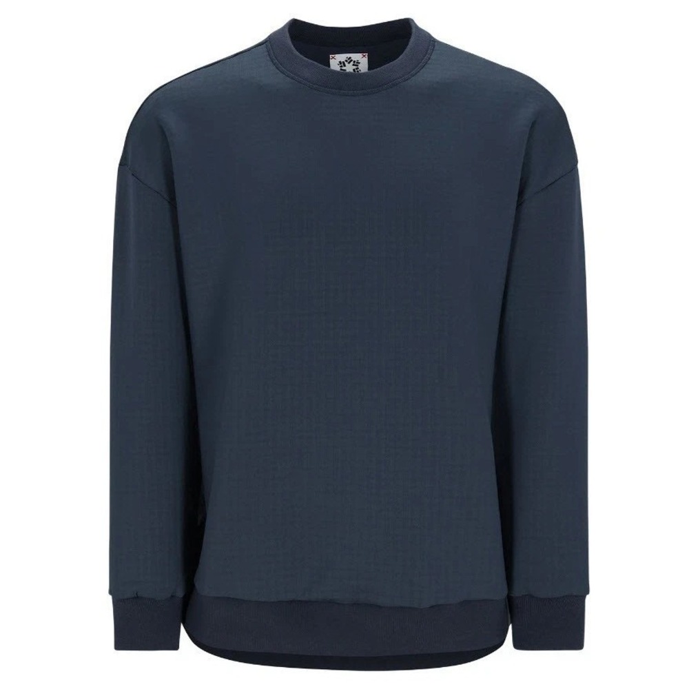 NWT Obermeyer Explorer Tech Crew Pullover Sweatshirt Mens S Blue Nights Polartec